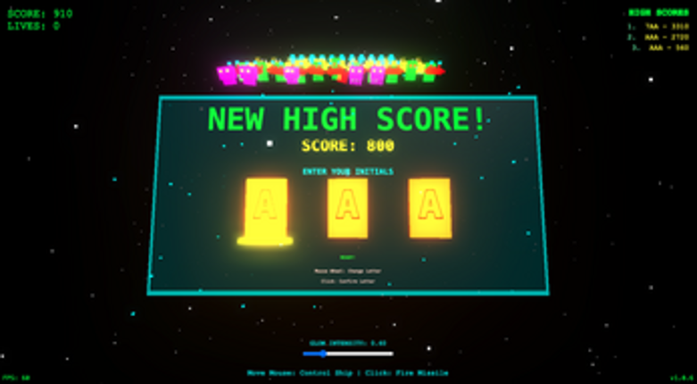 3D Space Invaders screenshot