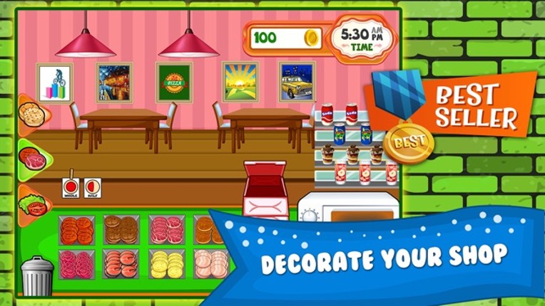 Burger Cooking Restaurant Maker Jam - the mama king food shop in a jolly diner story dash game! Image