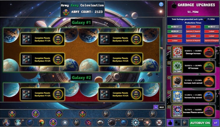 Galaxy Idle Clicker screenshot