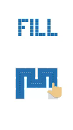 Fill one-line puzzle game screenshot