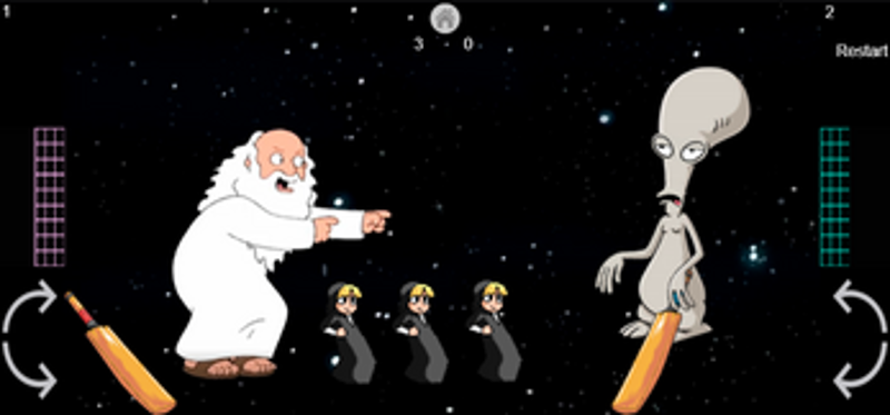 Tennis God vs Alien Image