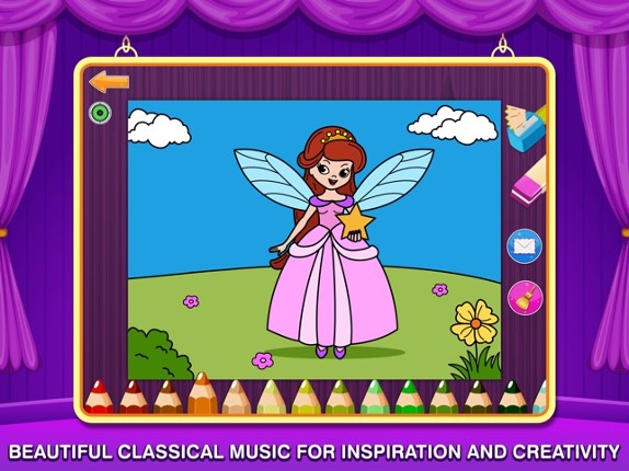 Princess Fairy Ballerina Color Salon: Fun Ballet Dancers Princesses Fairies Coloring Book for Kids and Girls screenshot