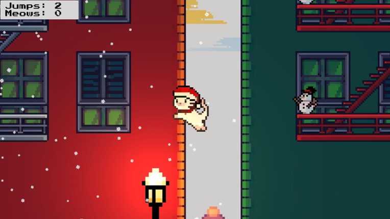 Rooftop Rascal: The Claus Cat Image
