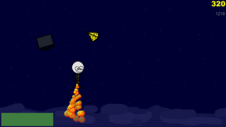 Stickman with a Jetpack: The cheesy original Image