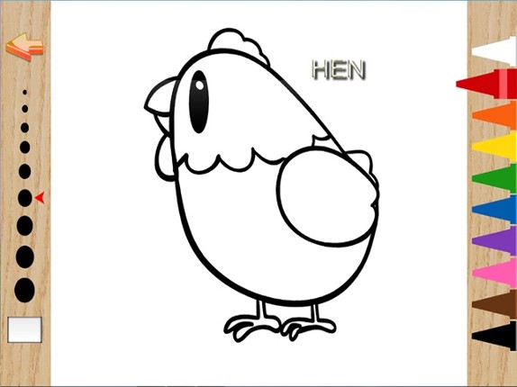 Vocabulary animals Coloring Book screenshot