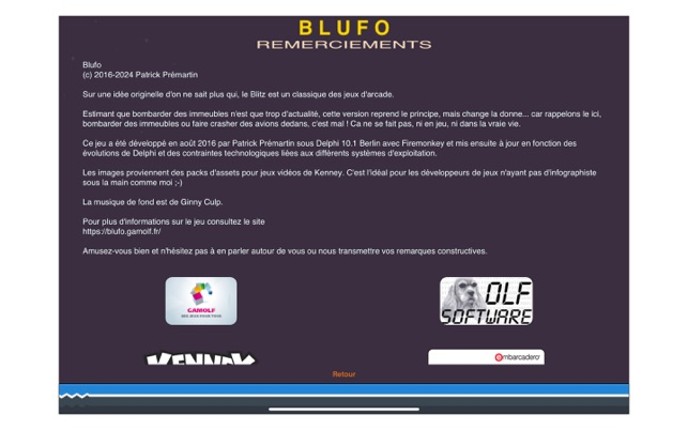 Blufo screenshot
