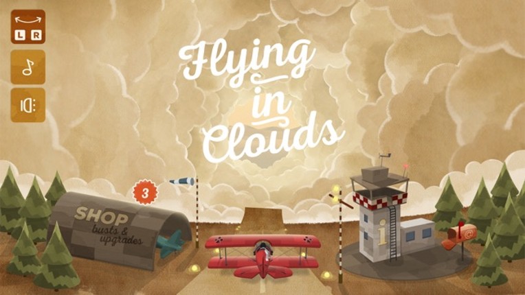 Flying in Clouds Image