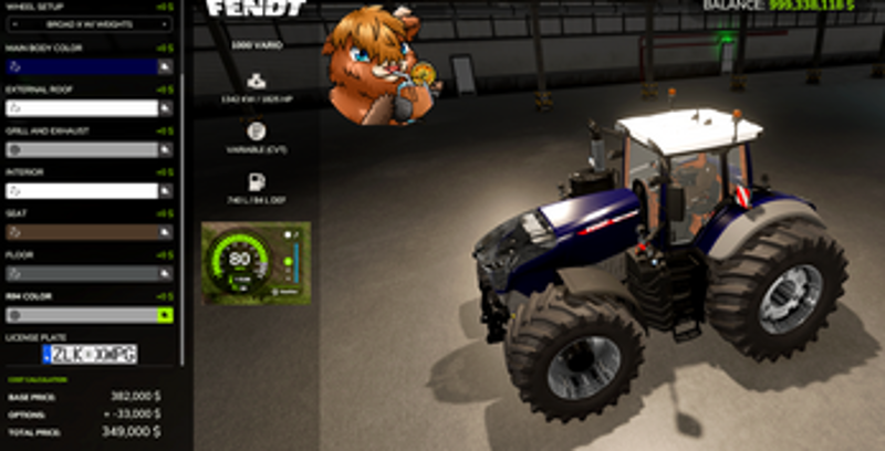 FS25 Fendt Vario1000 Edit screenshot