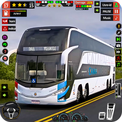 City Bus Games Coach Bus 3D Image