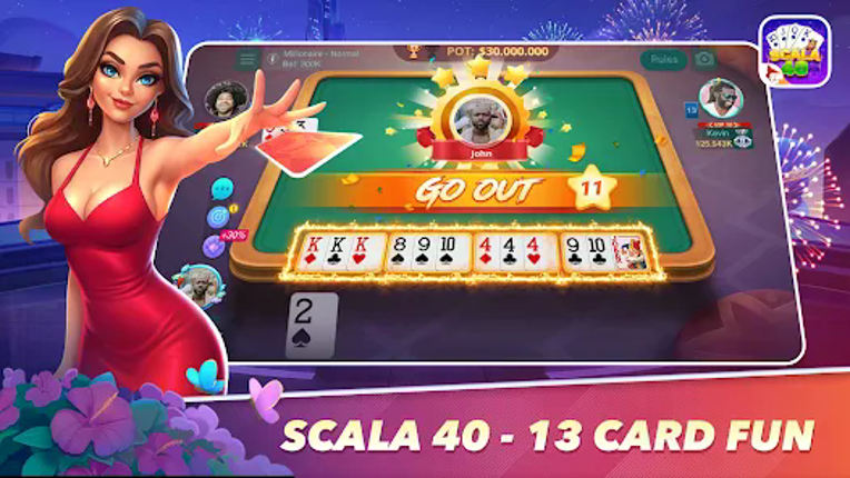 Scala 40: Italy Rummy ZingPlay screenshot