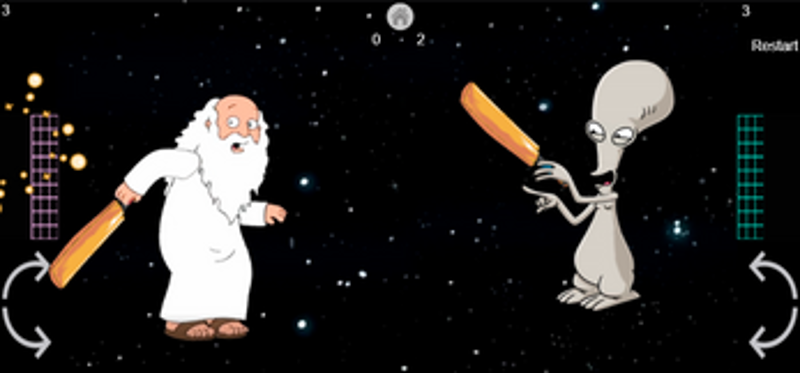 Tennis God vs Alien Image