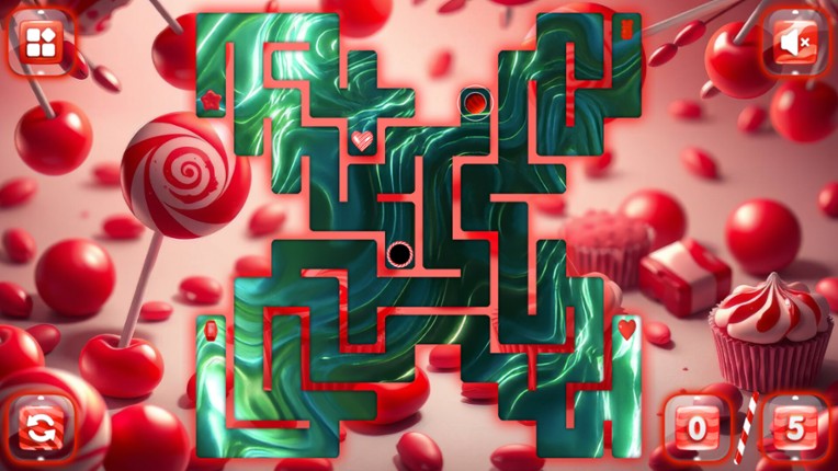 Sweetie Candy Maze: Red Cherry screenshot