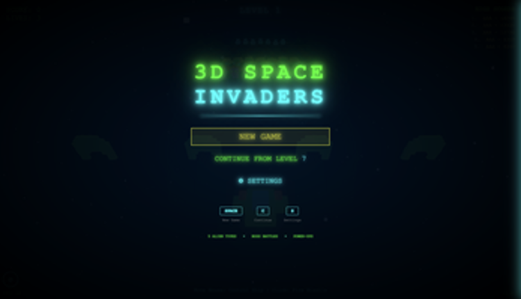 3D Space Invaders Image