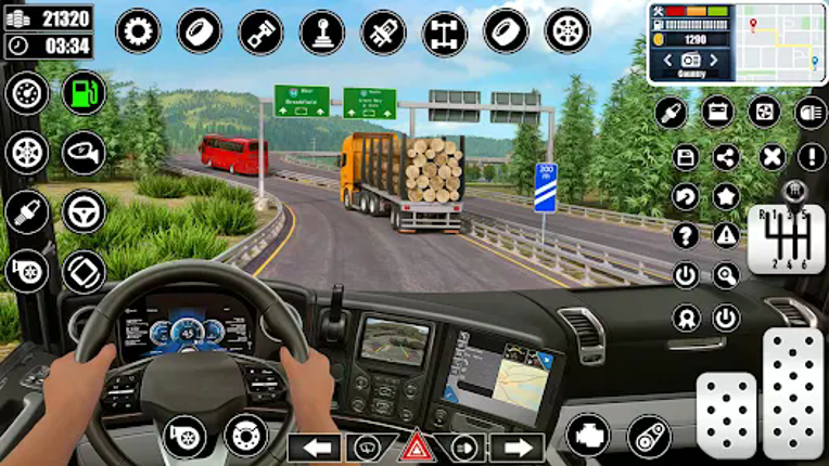 Log Transporter Truck Driving screenshot
