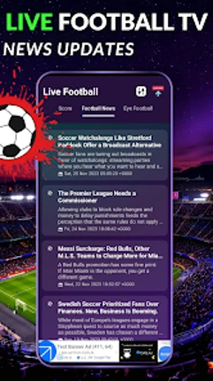 Live Football TV HD 2026 screenshot