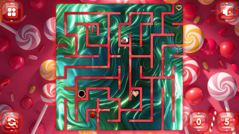 Sweetie Candy Maze: Red Cherry screenshot