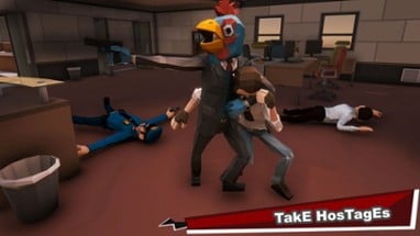 Bank Robbers Vs Police Battle Image