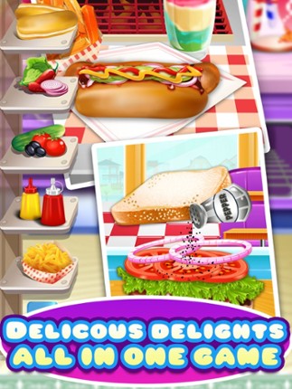 Crazy Food Maker Kitchen Salon - Chef Dessert Simulator & Street Cooking Games for Kids! screenshot