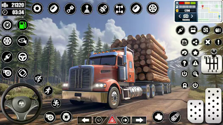 Log Transporter Truck Driving screenshot