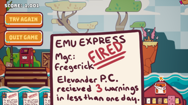 Elevander of the Emu Express screenshot