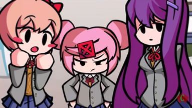 Friday Night Funkin' Doki Doki Takeover Image