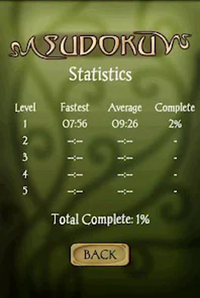 Sudoku screenshot