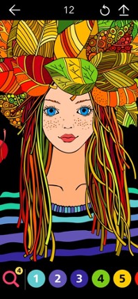 Ink - Adult Color by Number Image