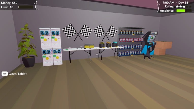 Pocket Racer Shop Sim screenshot