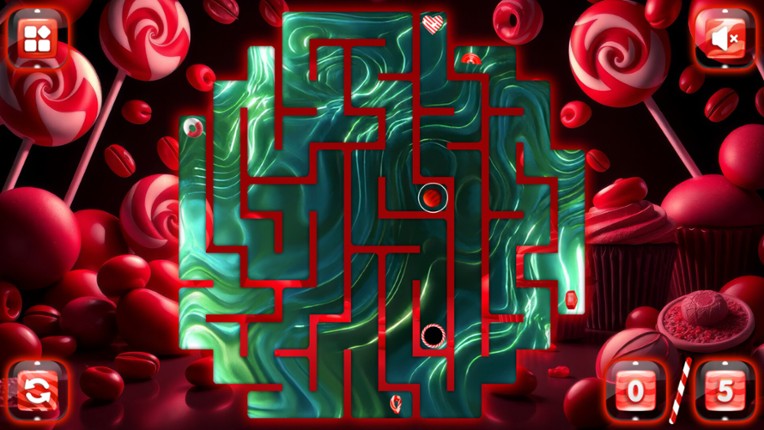 Sweetie Candy Maze: Red Cherry screenshot