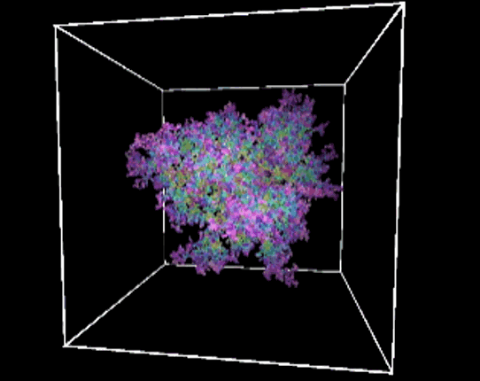 3D Diffusion Limited Aggregation #Exp 14 Image