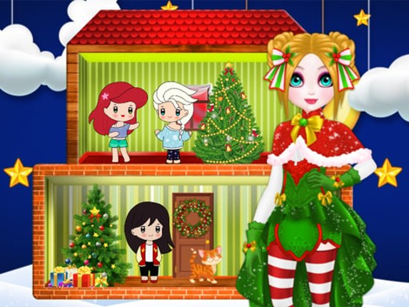 Christmas Puppet Princess House Game Cover