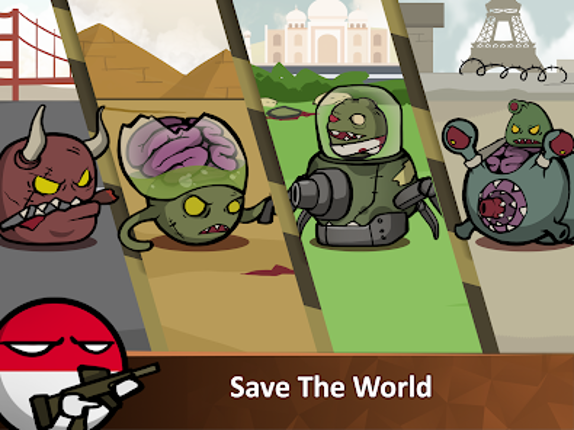 Countryballs - Zombie Attack screenshot