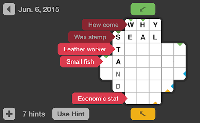 Daily Crosswords screenshot