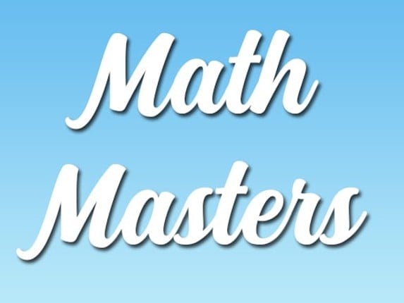 Math Masters Image