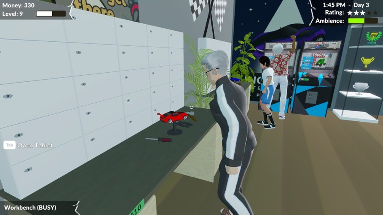 Pocket Racer Shop Sim screenshot