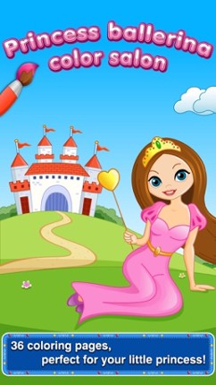 Princess Fairy Ballerina Color Salon: Fun Ballet Dancers Princesses Fairies Coloring Book for Kids and Girls screenshot