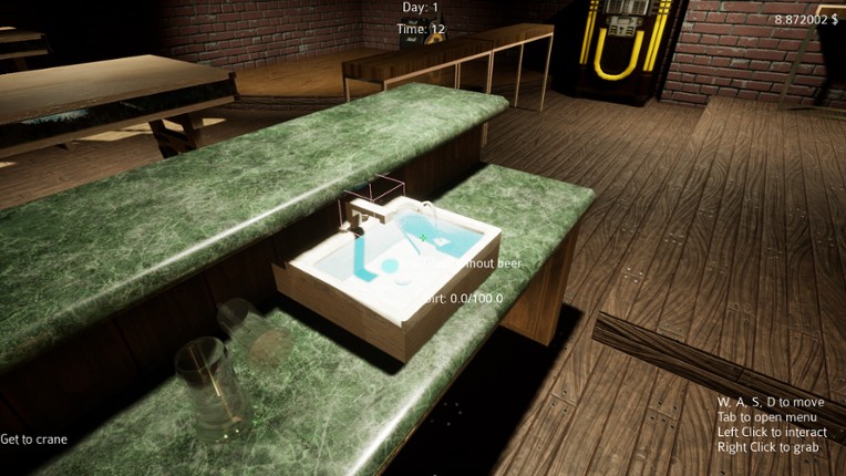 The PUB simulator screenshot