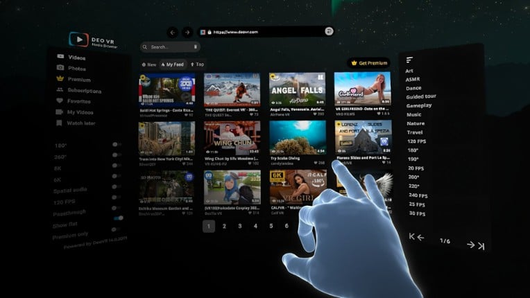 DeoVR - VR Video Streaming Platform screenshot