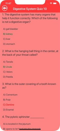 Digestive System Trivia screenshot