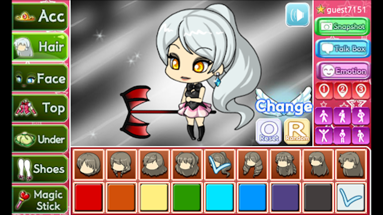 Magical Pretty Girl: dress up screenshot