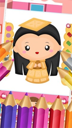 Little Princess Food Coloring World Drawing Story Kids Game screenshot