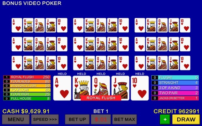 Multi Video Poker Casino Image