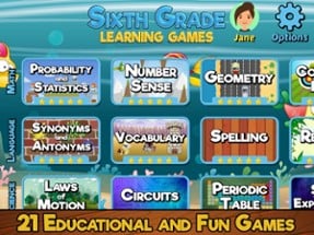 Sixth Grade Learning Games SE Image