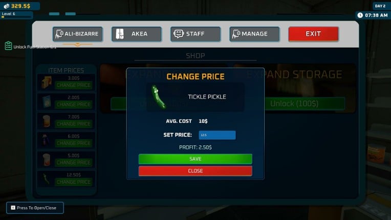 Alien Market Simulator screenshot
