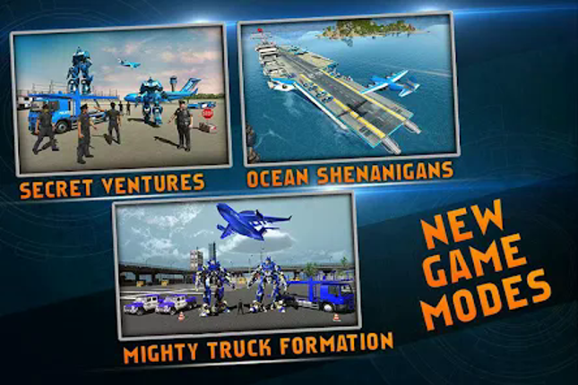 Police Robot Car Transporter screenshot