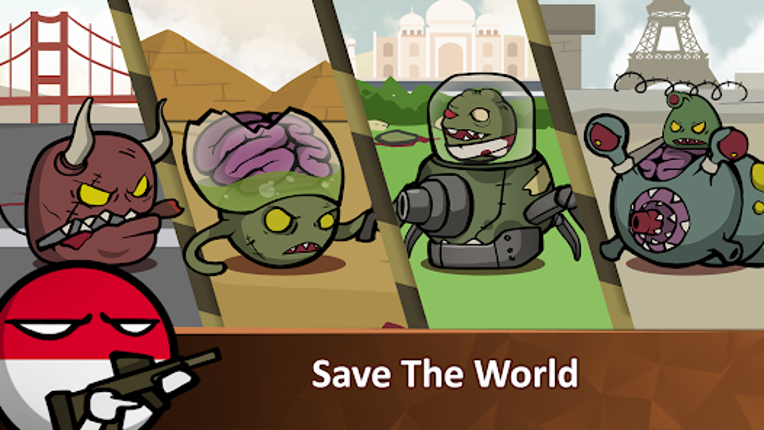 Countryballs - Zombie Attack screenshot