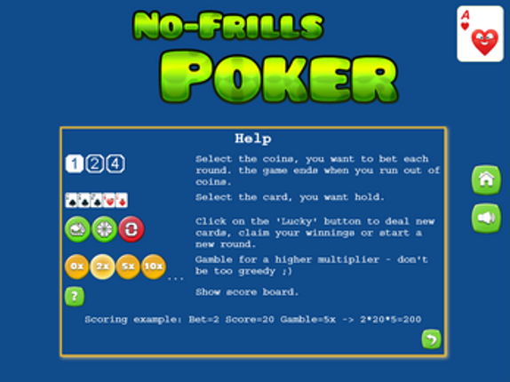NoFrills Poker screenshot