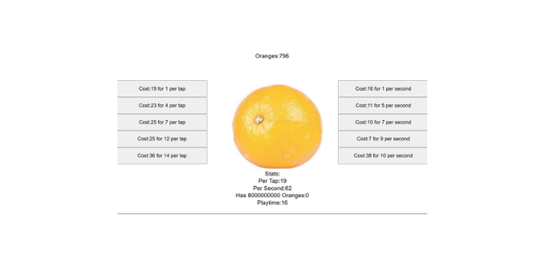Orange Fruit Clicker Image