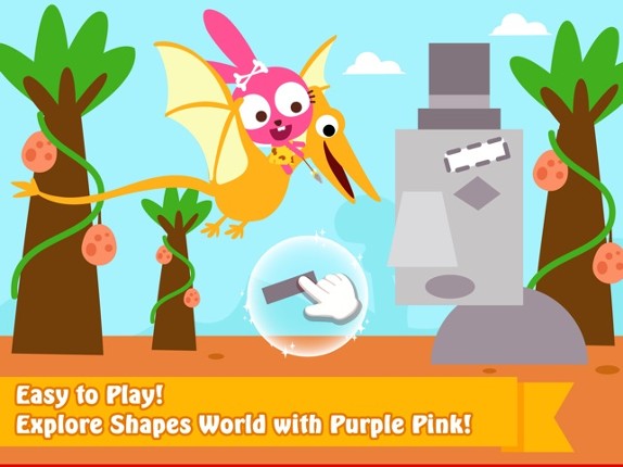 Purple Pink shapes and colors screenshot