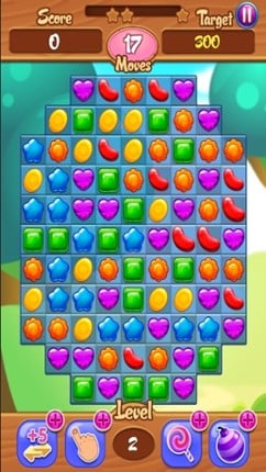 Sweet Fruit Jelly Garden Saga : Match 3 Free Game Image